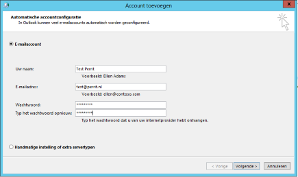 automatische configuratie meerdere accounts in profiel