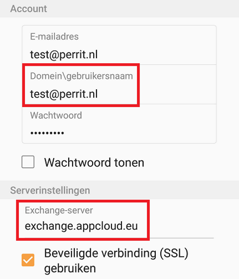 inloggevens invoeren